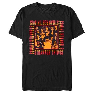 Men's Stranger Things Orange Group Shot Boxed Up T-Shirt - 1 of 4