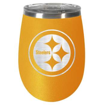 NFL Pittsburgh Steelers 10oz Team-Colored Wine Tumbler