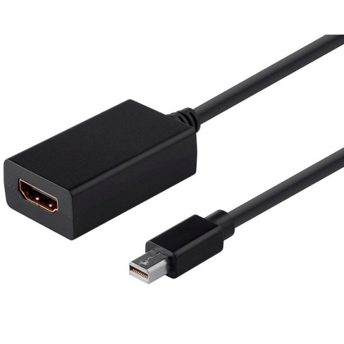 Monoprice Mini 1.1 To Adapter - Black With Audio Support, Compatible With Mini Equipped Macbook, Laptop, Or Pc : Target