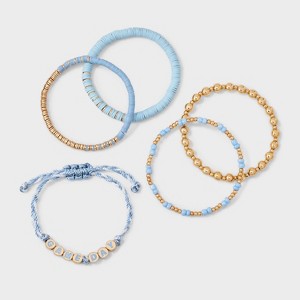 Game Day Bracelet Set 5pc - Wild Fable™ - 1 of 4