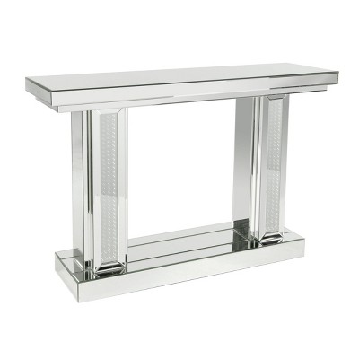 Glam Wood Console Table Silver - Olivia & May