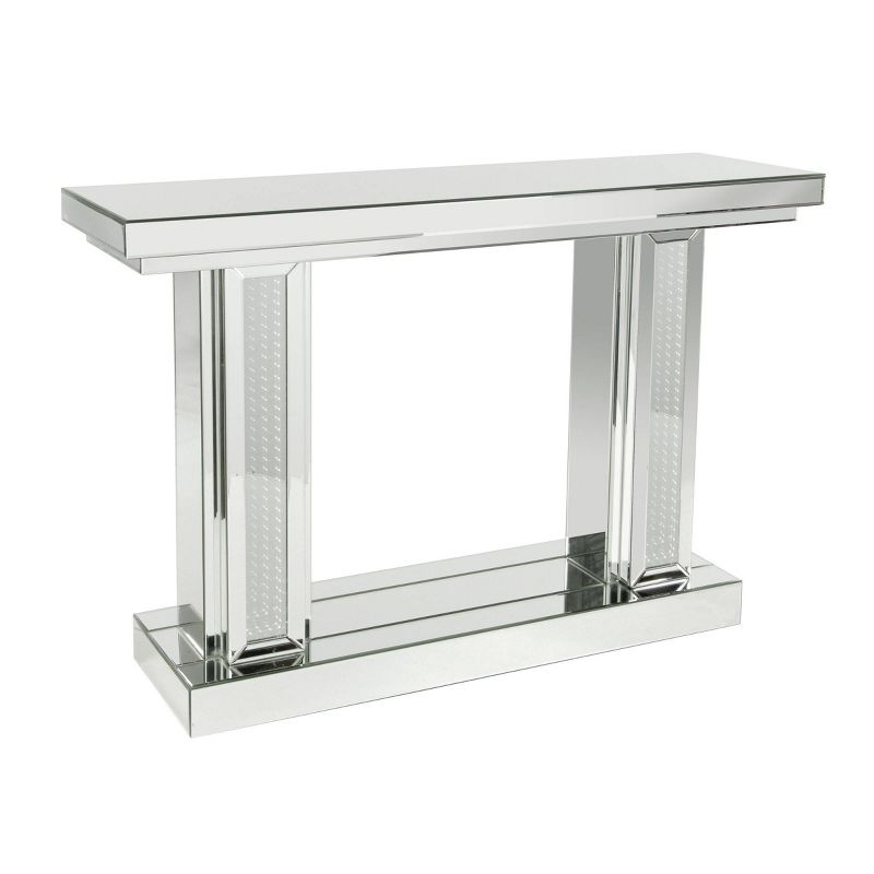 Glam Wood Console Table Silver - Olivia &#38; May, 1 of 15