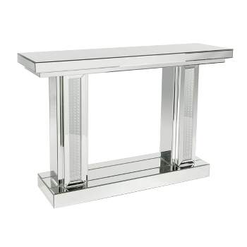 Glam Wood Console Table Silver - Olivia & May