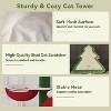 63" Large Christmas Cat Tree Tower Indoor: Tall Modern Cat Condo House with Scratching Post & Hammock - 3 of 4