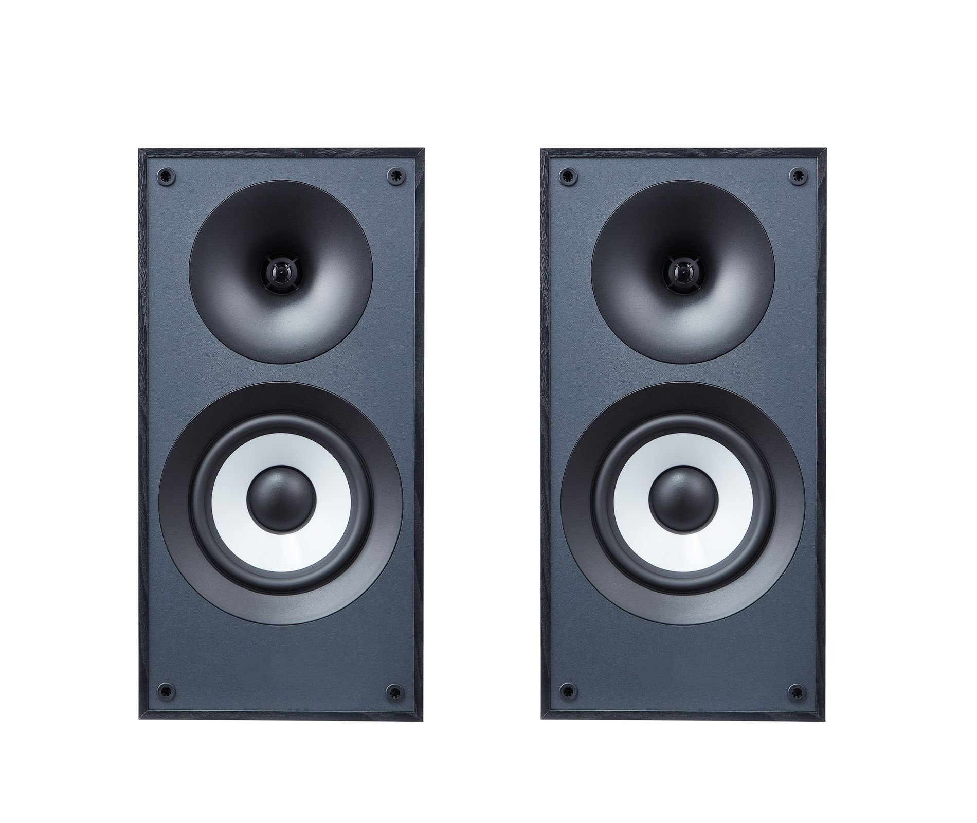 VEVOR Powered Bookshelf Speakers, 25W x 2, Active Studio Monitor Speaker, 5.5" Woofer, Bluetooth/RCA/Coaxial/Optical/USB Connection, Black