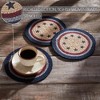 My Country Trivet Stencil Stars 8 inch Diameter Set of 3 - 3 of 4