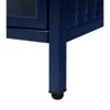 NicBex Modern Sideboard Cabinet with Glass Doors Freestanding Large Kitchen Buffet Storage Cabinet for Kitchen,Living Room,Blue - 3 of 4