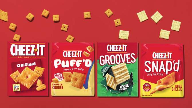 Cheez-It Grooves White Cheddar Family Size - 17oz, 2 of 11, play video