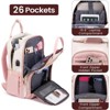Paaaawaters Women's Laptop Backpack Fits 15.6 Inch PU Material Elegantly Designed for Daily Use Versatile And Fashionable - 3 of 4