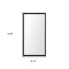 HomeRoots 42" Black Framed Bathroom Vanity Mirror - 3 of 4