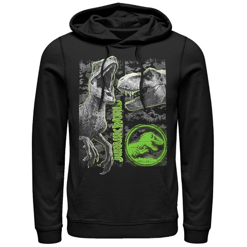 Jurassic Apparel Camo Dinosaur Sketch - Dinosaur Hoodie S