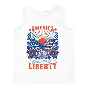 The Juniper Shop America Summer Of Liberty Distressed Toddler Tank - 1 of 4