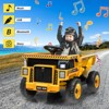 Garvee 12V Ride On Dump Truck for Kids with Remote Control, Electric Construction Vehicle Toy with Auto-Lift Bed, Shovel, LED Lights, Music - 3 of 4
