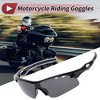 Unique Bargains Motorcycle Riding Goggles PC Tri-acetel for Outdoor Sports Dirt Bike ATV Dark Gray Lens Bright Black Frame 1Set - 2 of 4