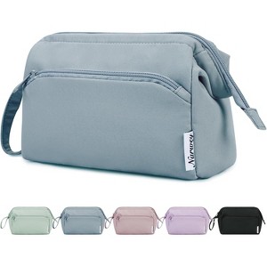 Narwey Wide-open Makeup Bag Women Make up Bag Travel Cosmetic Bag - 1 of 3