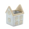 House planter set of 2 porcelain design with 5.5 inch height for indoor display By Melrose - 2 of 3