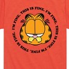 Boys' - Garfield - I'm Fine This Is Fine Short Sleeve Graphic T-Shirt - 2 of 4