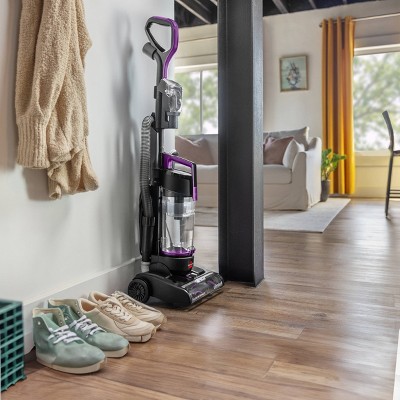 Compact Black and Purple Bagless Upright Vacuum Cleaner for Pets