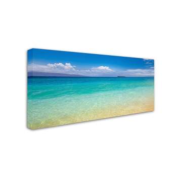 Trademark Fine Art -Pierre Leclerc 'Blue Beach Maui' Canvas Art