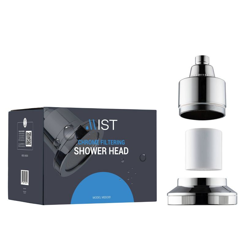 Water Softening 15 Stage Filtration Shower Head with Replaceable Filter - Mist, 3 of 6