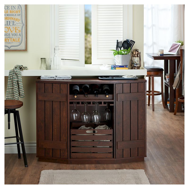 Candy Plank Inspired Dining Buffet with Removable Crate Vintage Walnut - HOMES: Inside + Out, 6 of 9