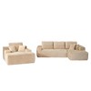 XIZZI Modular Sectional Sofa Couch, L/U-Shape Upholstered Couch, Modern Minimalist Couches for Living Room, Free Combination Deep Seat Corner Couch - 2 of 4