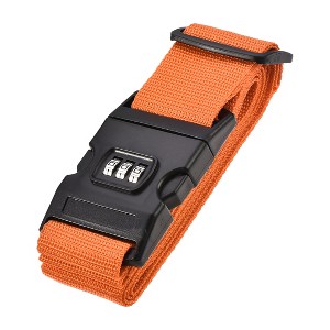 Unique Bargains Travel Packing Adjustable Luggage Strap with Buckle and Combination Lock - 1 of 4