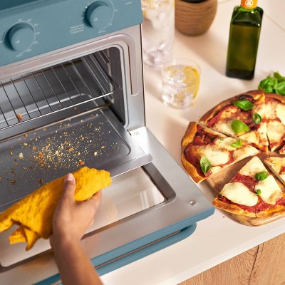 Bella Surf Blue 6-Slice Air Fryer Toaster Oven with French Door