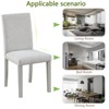 Bella Depot Set of 4 Kitchen Chair with Padded Seat, Dining Chairs - 3 of 4