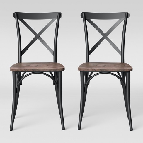 Black bistro deals chairs