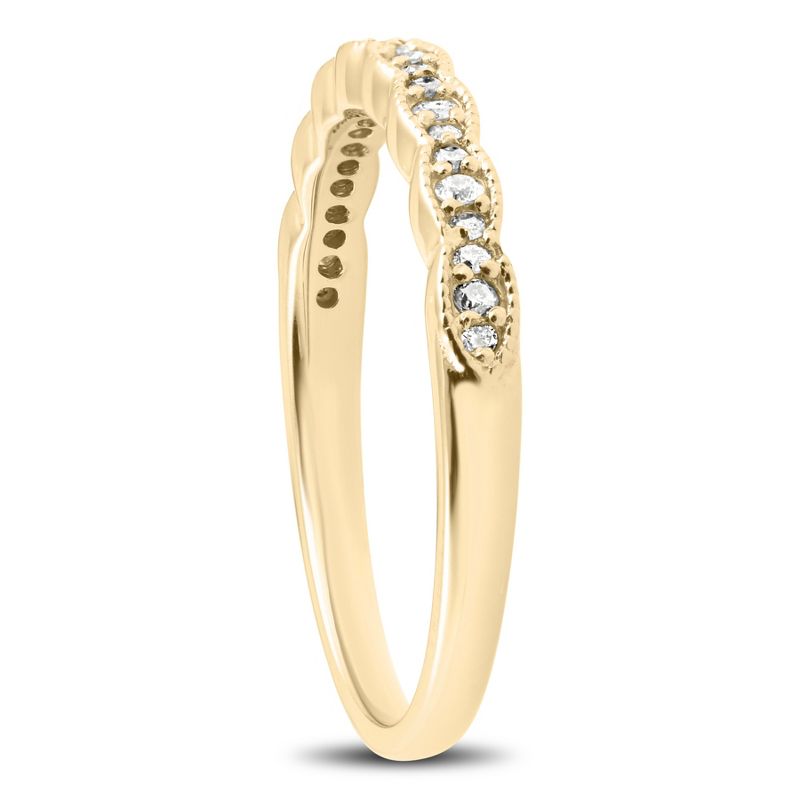 Pompeii3 1/4 cttw Diamond Stackable Womens Wedding Ring 14k Yellow Gold, 2 of 5