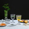 Slickblue Set of 6 Polyhedron Beverage Goblets - 9 oz, Clear Glass with Faceted Design - 4 of 4