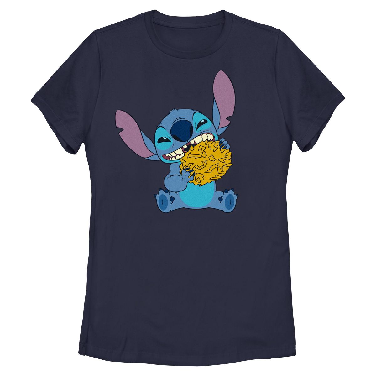 Womens Lilo & Stitch Alien Eating Latke T Shirt
