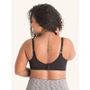 Leading Lady The Alyssa - Seamless Wirefree Nursing Bra in Jet Black, Size: 3XL. - image 2 of 4