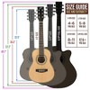 Pyle 34" 6-String Electric Acoustic Guitar Kit with Digital Tuner & Accessories - Nature Color, Matt Finish - 2 of 4