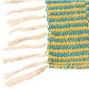 Storied Home Soft Woven Reclaimed Cotton Blend Throw with Stripes and Fringe, Multicolor - 4 of 4