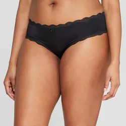 Women's Micro Cheeky Underwear with Lace - Auden™ Black XL