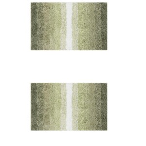 Unique Bargains Non-Slip Absorbent Soft Plush Shaggy Bath Mats 2 Pcs - 1 of 4