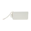 Unique Bargains Rhombus Check Wristband Plush Pom Zip Coin Purse Wallet White 1 Pc - 4 of 4