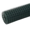 vidaXL Chicken Wire Fence Steel with PVC Coating 32.8'x4.9' Green - 2 of 2