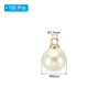 Unique Bargains Plastic Bulk Elegant DIY Crafts Jewelry Making Pearl Pendant 100 Pcs - 2 of 4