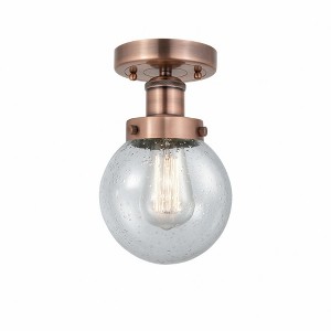 Beacon - 1 Light Semi-Flush Mount In Industrial Style-8.25 Inches Tall and 6.5 Inches Wide - 1 of 1