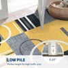 Geometric Rug Machine Washable Modern Contemporary Rug Foldable Non-Slip Abstract Square Circle Design Carpet Soft Low Pile Non Shedding Floor Cover - 4 of 4