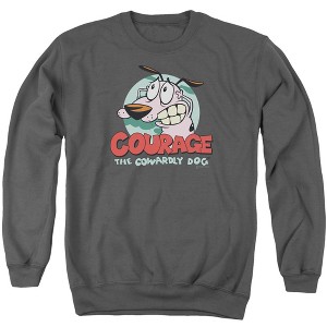 Courage The Cowardly Dog Courage Adult Crewneck Sweatshirt - 1 of 4