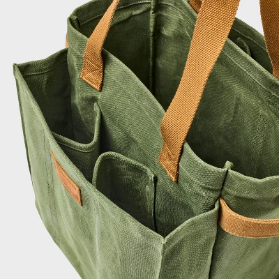 Hilton Carter for Target 20 oz. Boxy Waxed Canvas Garden Tote Green