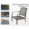 GlasFlength Patio Seating Set, 4 PCS Metal, Blue Cushions, 110"*60"*35" - 2 of 4