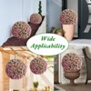 21.6" Artificial Topiary Flower Balls, Set of 2 Decorative Topiary Balls Hanging Grass Ball for Home Decor Indoor and Outdoor - 2 of 4
