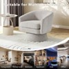 Swivel Accent Chair, 360° Chenille Swivel Lounge Reading Chair,Modern Single Sofa Lounge Armchair Club Chair with Storage Space - 4 of 4