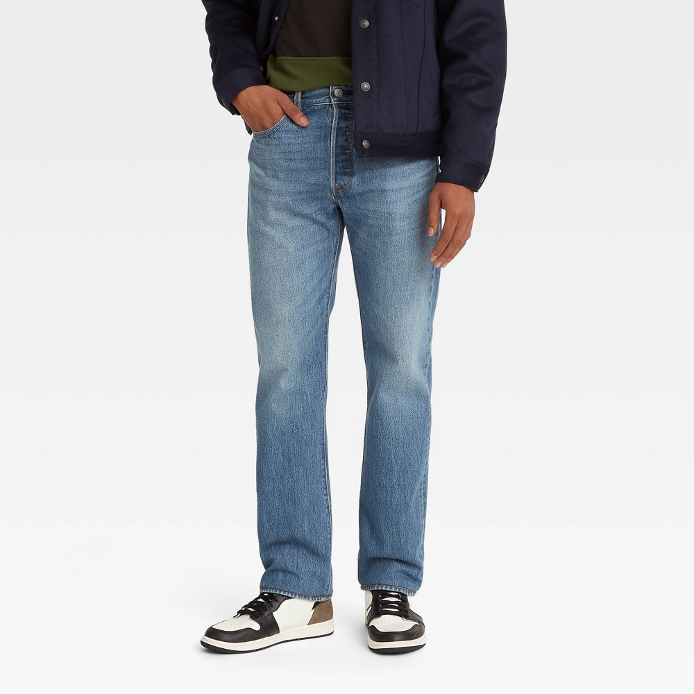 UPC 195901349997 product image for Levi's Men's 501 Original Straight Fit Jeans - Blue Denim 32x30 | upcitemdb.com