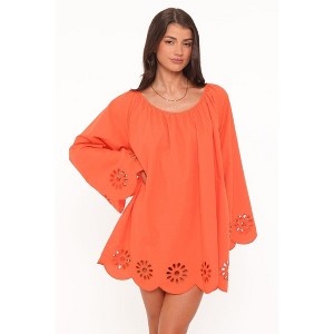 xxs long sleeve dress LONG SLEEVES DRESS WITH DRAPED ROSES DETAIL | CULT MIA